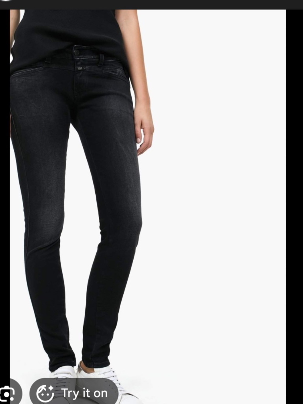 Closed Pedal Star Black Skinny Jeans